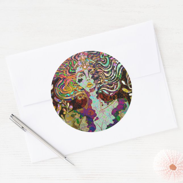 Adesivo Redondo Metamorfose Eterna (Envelope)