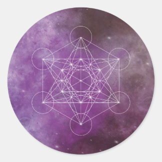 Adesivo Redondo Metatron, chakra,zen,geométrico sagrado, anjo