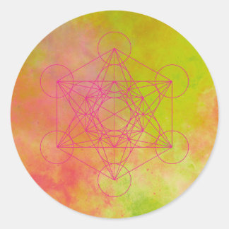 Adesivo Redondo Metatron, chakra, zen, geométrico sagrado, anjo,