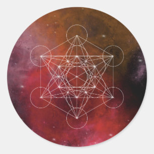 Adesivo Redondo Metatron, chakra,zen,geométrico sagrado, anjo
