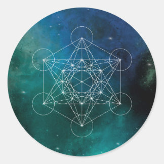 Adesivo Redondo Metatron, chakra,zen,geométrico sagrado, anjo, esp