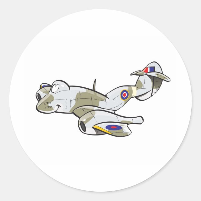 Adesivo Redondo meteoro gloster (Frente)