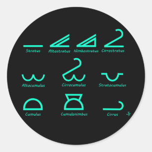 Adesivo Redondo Meteorologia