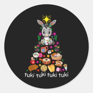 Adesivo Redondo Meu Burrito Sabanero Burro de Natal Mexicano Espan