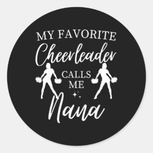 Adesivo Redondo Meu Cheerleader Favorito Me Chama De Viva Esportiv