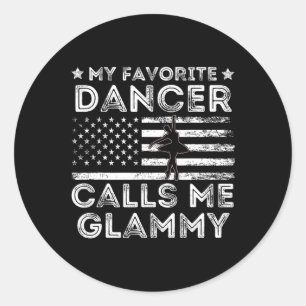Adesivo Redondo Meu Dançarino Favorito Me Chama Balé De Dança Glam