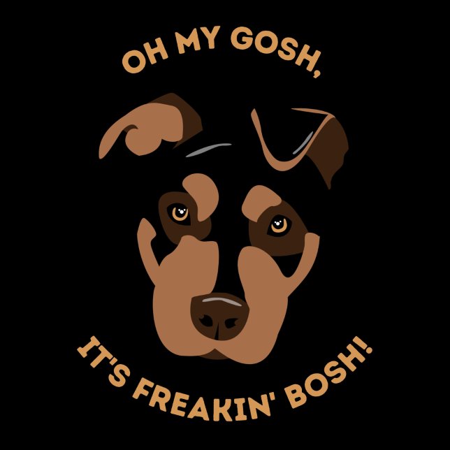 Adesivo Redondo Meu Deus, É Totalmente Bosh! (Criador carregado)