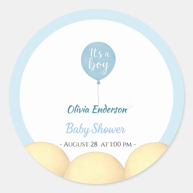 Adesivo Redondo Meu Deus! O bebê do balão está vencido (Frente)