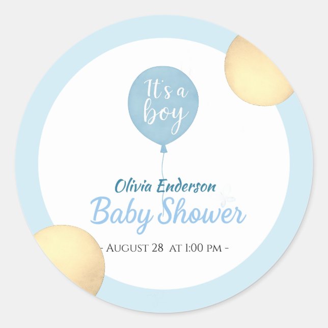 Adesivo Redondo Meu Deus! O bebê do balão está vencido (Frente)