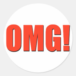 Adesivo Redondo Meu Deus! Vermelho!