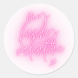 Adesivo Redondo Meu Engraçado Namorados Round Sticker