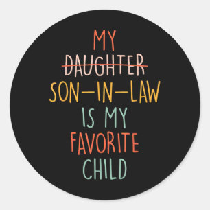 Adesivo Redondo Meu Filho De Direito É Meu Humor De Criança Favori