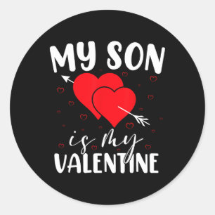Adesivo Redondo Meu Filho É Meu Amor De São Valentim Corações Mãe