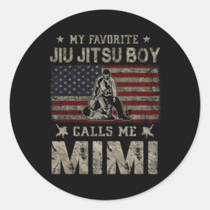 Adesivo Redondo Meu filho favorito Jiu Jitsu me chama de D da mãe