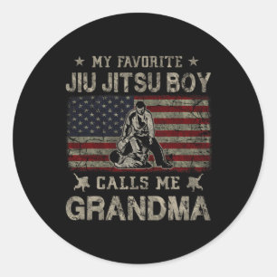 Adesivo Redondo Meu Garoto Jiu Jitsu Favorito Me Chama De Mãe Vovó