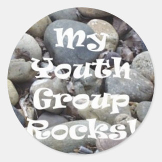 Adesivo Redondo Meu Grupo Juvenil Rocks Stickers