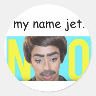 Adesivo Redondo Meu jato conhecido (Liza Koshy)