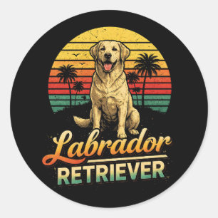 Adesivo Redondo Meu Labrador Retriever