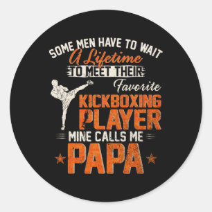 Adesivo Redondo Meu lutador de MMA e kickboxing favorito me liga