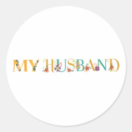 Adesivo Redondo Meu marido
