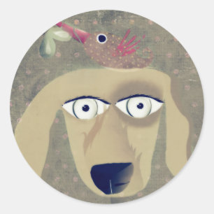 Adesivo Redondo Meu melhor amigo Sticker