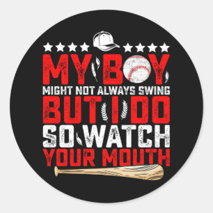 Adesivo Redondo Meu Menino Pode Não Balançar Sempre Mas Eu Balanço