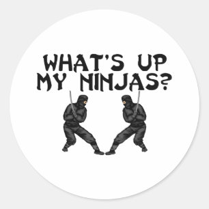 Adesivo Redondo Meu Ninjas