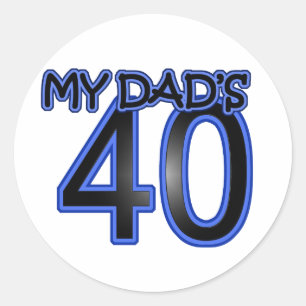Adesivo Redondo Meu pai 40