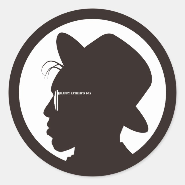 Adesivo Redondo Meu pai legal (Frente)