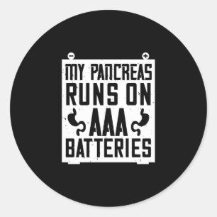 Adesivo Redondo Meu Pancreino Funciona Em Baterias Aaa