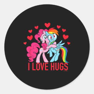 Adesivo Redondo Meu Pequeno Pônei Dia dos Namorados Pinkie Pie Arc