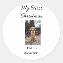 Meu primeiro Natal adicionou o nome de um cão foto