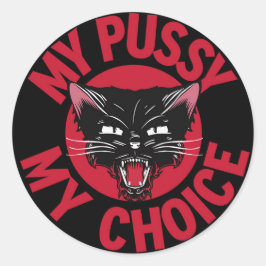 Adesivo Redondo Meu Viciado em Minha Escolha