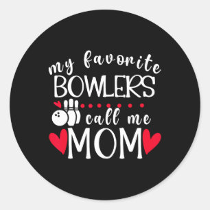 Adesivo Redondo Meus Boliches Favoritos Me Chamam Mãe Boliche Mãe