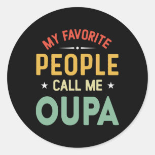 Adesivo Redondo Meus Pessoas Favoritos Me Chamam De Oupa Vintage O