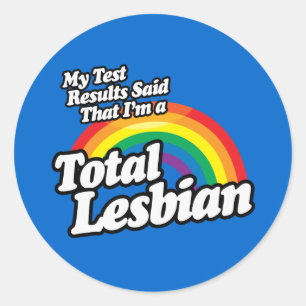 ADESIVO REDONDO MEUS RESULTADOS DE TESTES DISSERAM LESBIANO