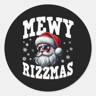 Adesivo Redondo Mewy Rizzmas Crianças Adolescentes Engraçados Feli