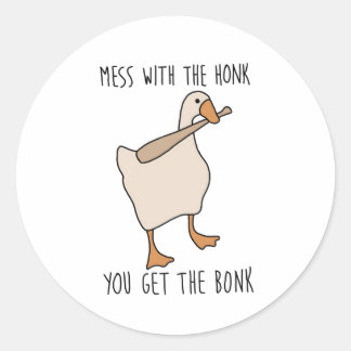 Adesivo Redondo Mexe Com O Buzinar, Você Ganha O Meme Do Bonk