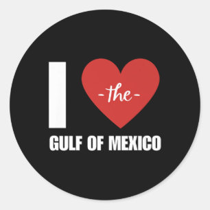 Adesivo Redondo Mexicano I Love Golfo do México Presidente Trump G