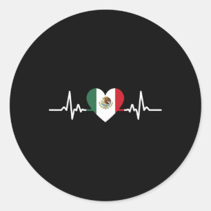 Adesivo Redondo México: Bandeira do Dia da Independência Mexicana