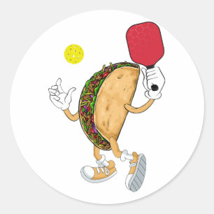 Adesivo Redondo México: Cinco Esportivos Do Jogador De Taco Pickle