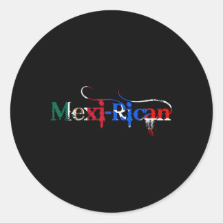 Adesivo Redondo México mexicano Porto Rico Bandeira mexicana