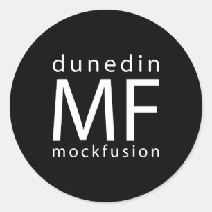Adesivo Redondo MF Sticker Black BG