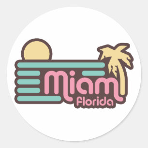 Adesivo Redondo Miami