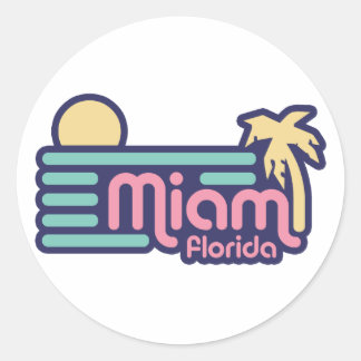 Adesivo Redondo Miami