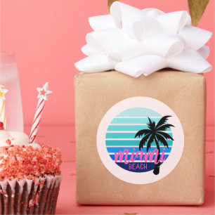 Adesivo Redondo Miami Beach