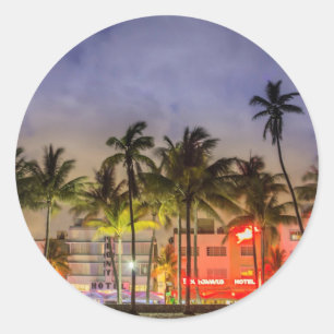 Adesivo Redondo Miami Beach