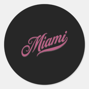 Adesivo Redondo Miami Florida