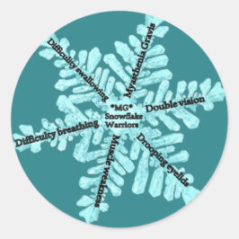 Adesivo Redondo Miastenia Gravis Dons de Consciência