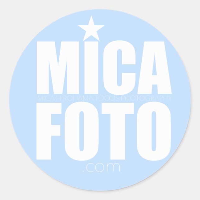 Adesivo Redondo Micafoto Sticker (Frente)